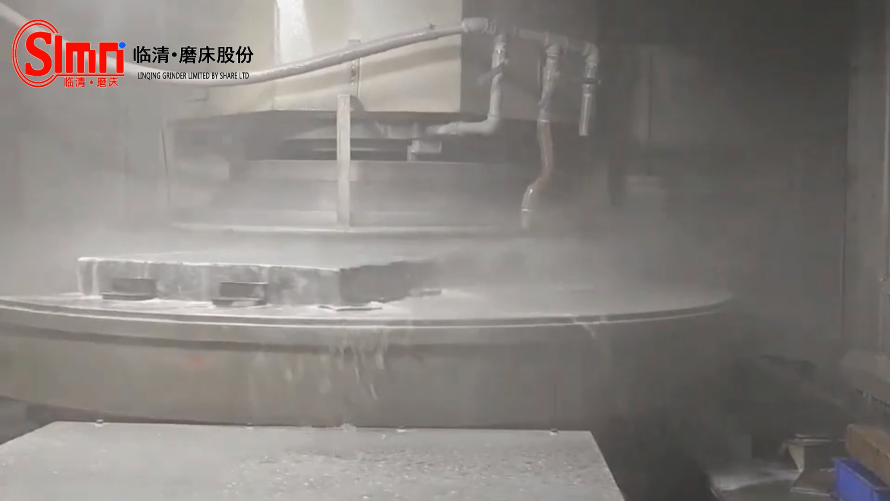 大型立軸圓臺平面磨床MP74200磨削LCD玻璃大屏幕的視頻-光學玻璃